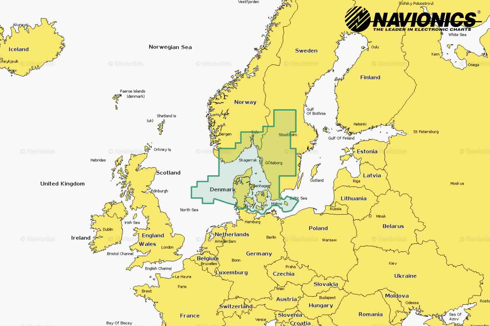 Navionics Plus Seekarte