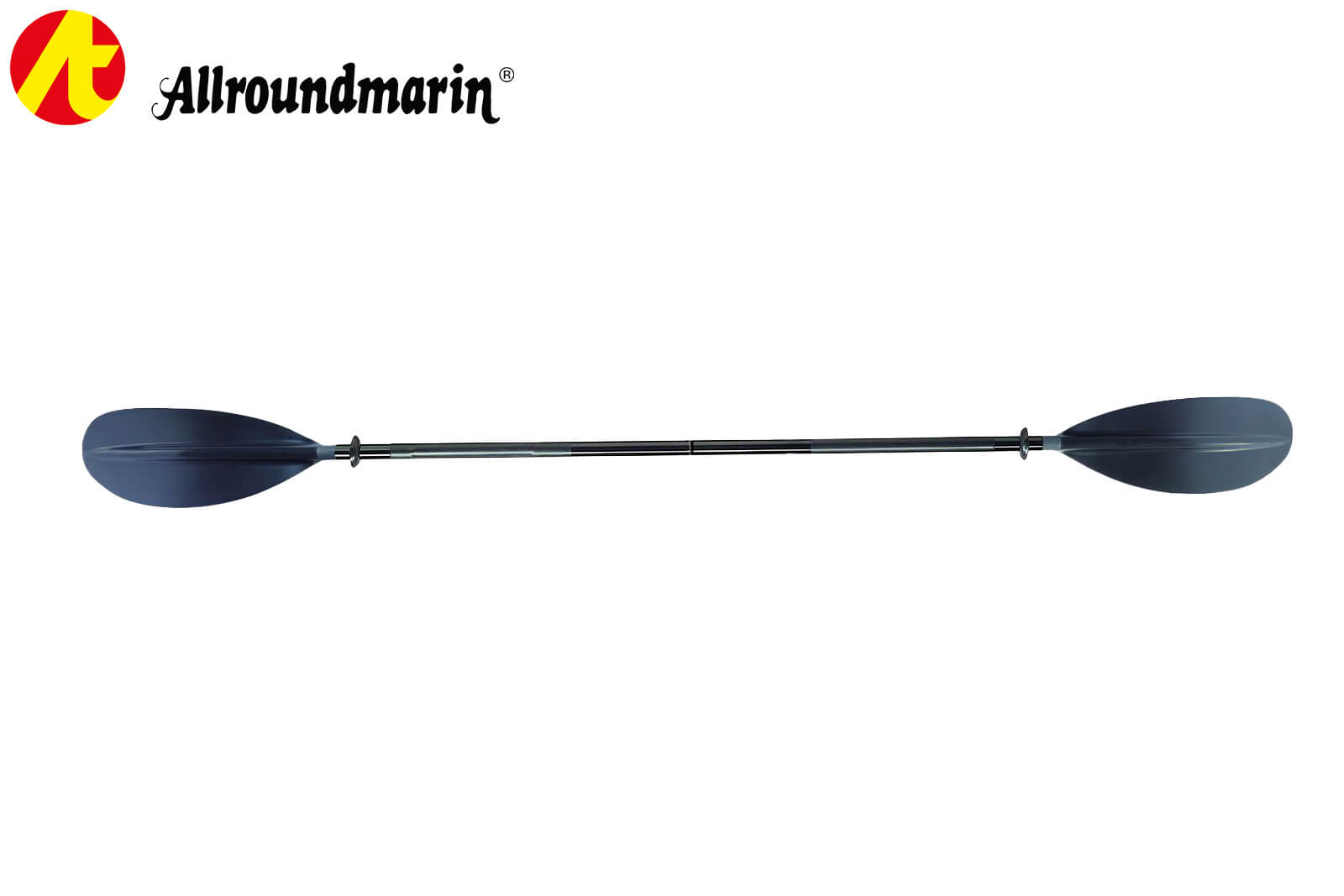 Allroundmarin Doppelpaddel aus Fiberglas, 230 cm