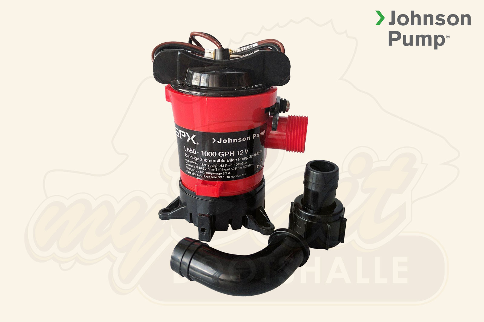Bomba de achique 1000 GPH 24 V JOHNSON PUMP - Código 3424 Bomba de achique 1000 GPH 24 V JOHNSON PUMP - Código 3424