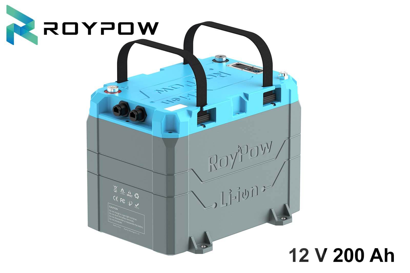 RoyPow LiFePO4 Batterie wasserdicht 12 V, 200 Ah