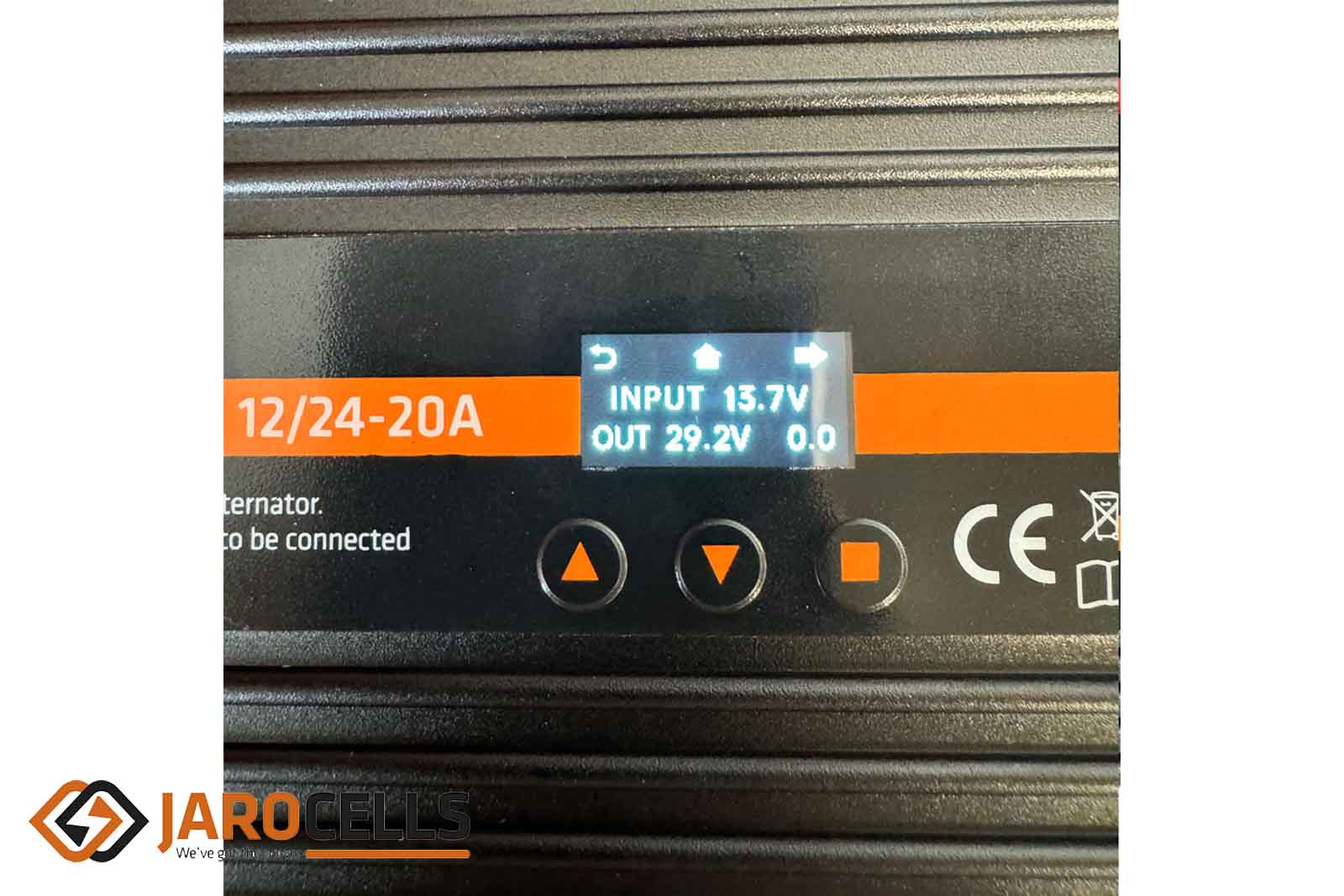 Jarocells Lichtmaschine-zu-Batterie-Ladegerät, JARO-JRE12.24-20A, screen