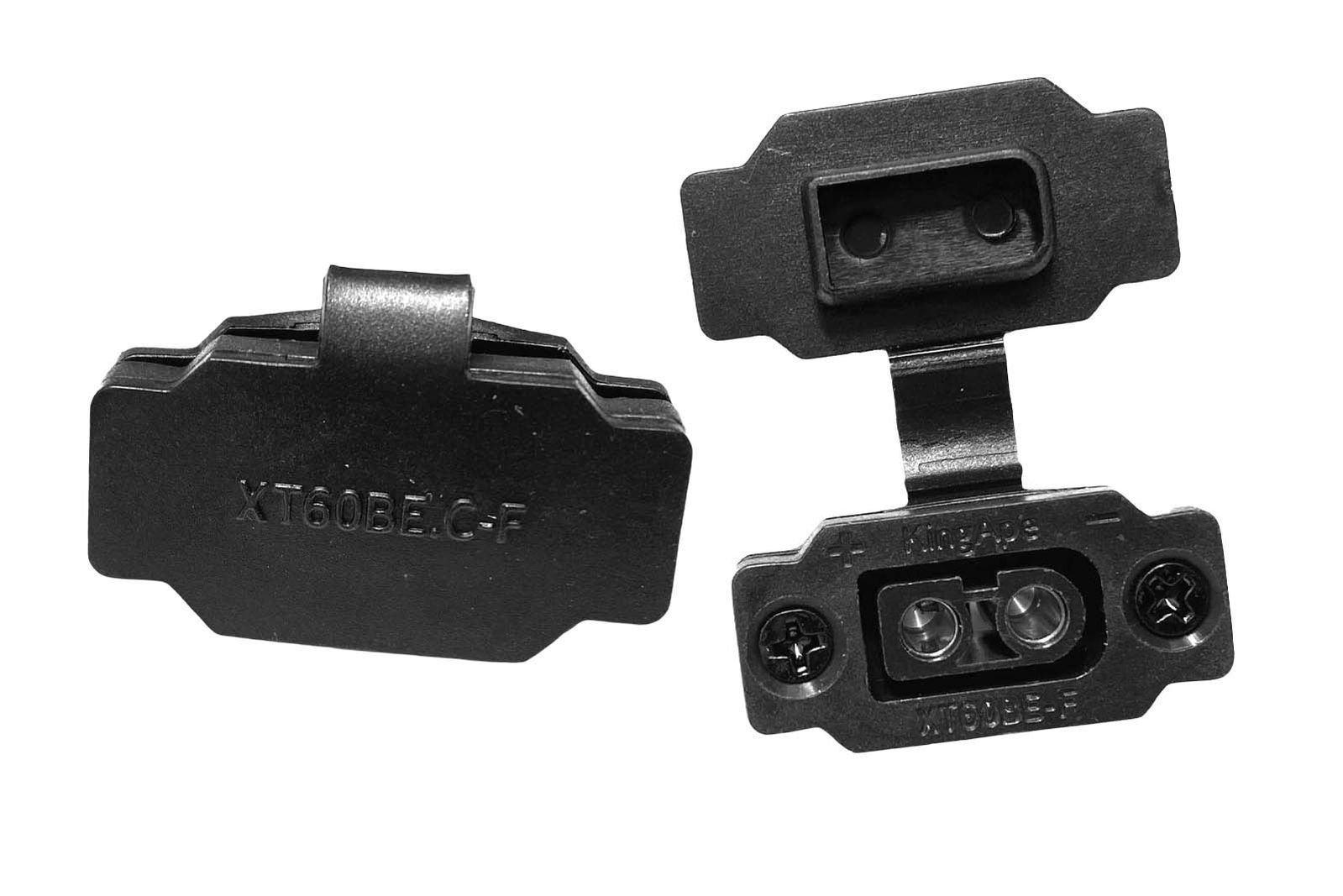 XT60BE-F Buchse mit Abdeckung offen und geschlossen