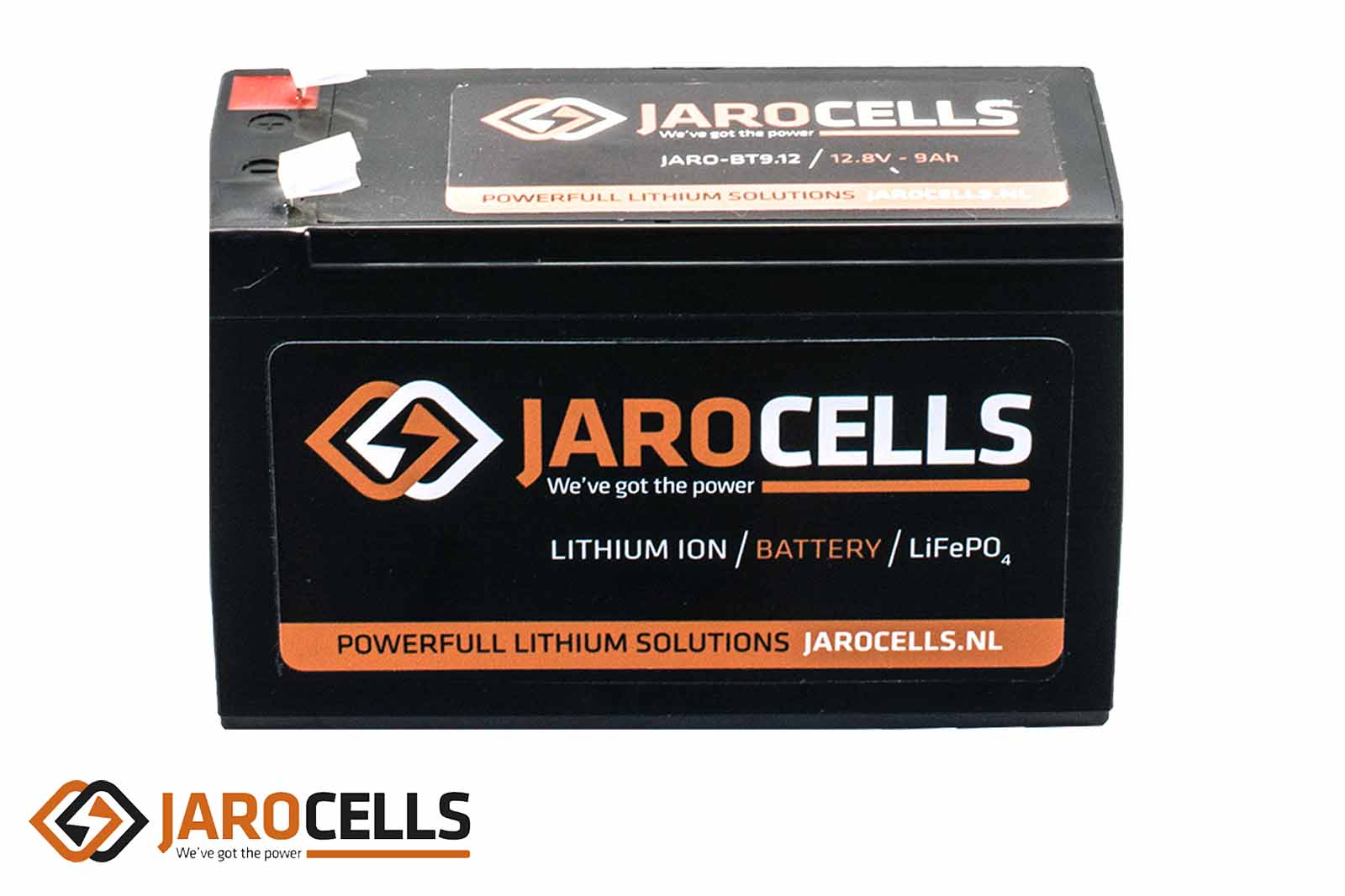 Jarocells JARO-BT9.12 Lithium-Ionen-Batterie (LiFePO4), von vorne