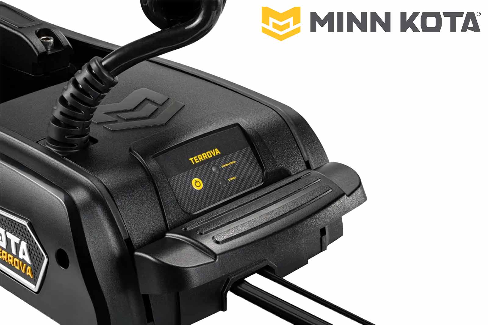 Minn Kota Terrova QUEST Elektro-Bootsmotor, Batterieanzeige