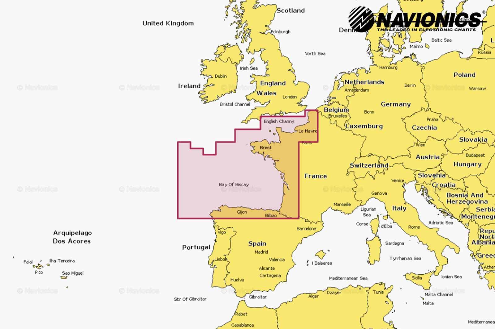 Navionics Plus Seekarte