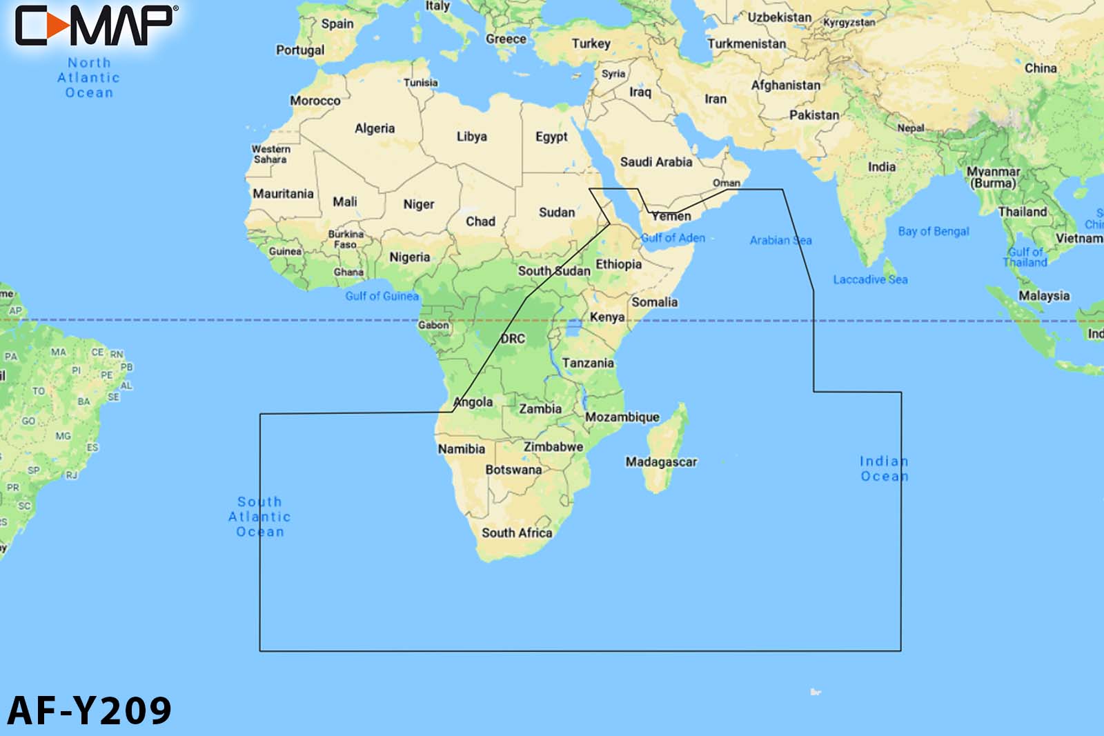C-MAP REVEAL Seekarte