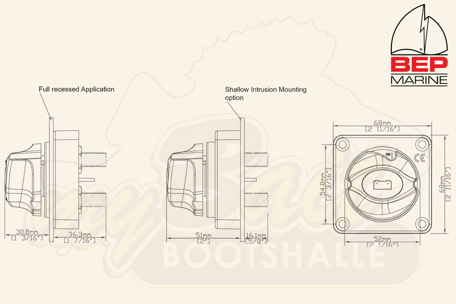 BEP Batterie Haupt Trennschalter 275 A Zum Einbau bep-batterie-haupt-trennschalter-275-a-zum-einbau