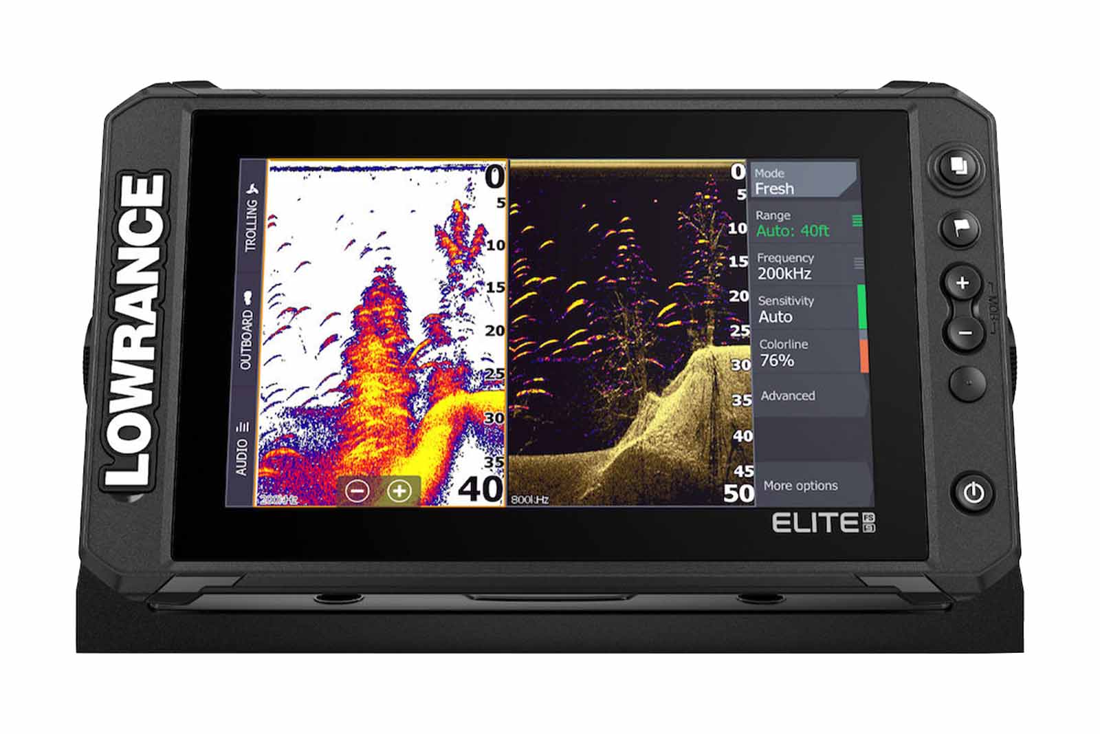 Lowrance Elite FS 9 Echolot Frontansicht