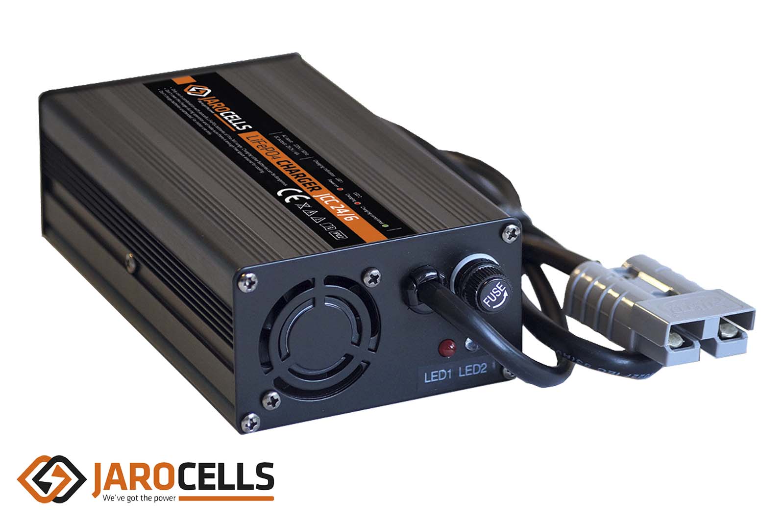 Jarocells LiFePO4 Lithium Ladegerät, Aluminium, IP22