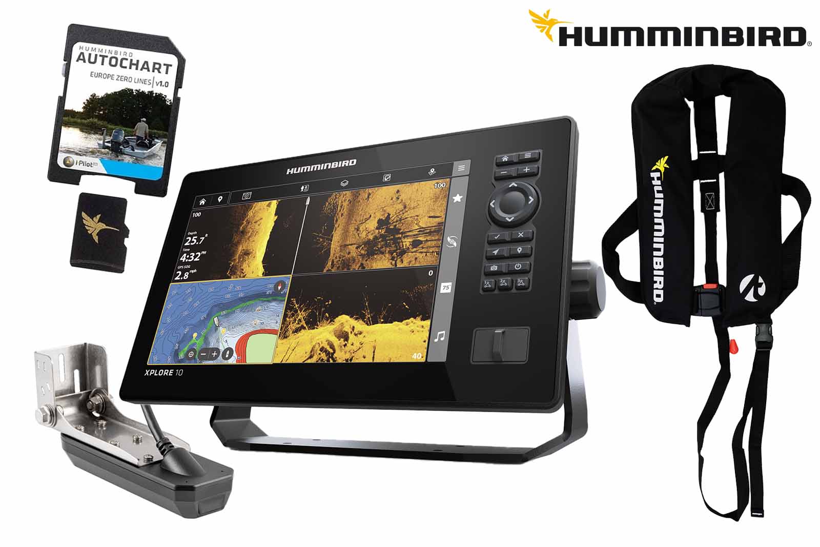 Humminbird XPLORE 10 Echolot mit CMSI+ Geber