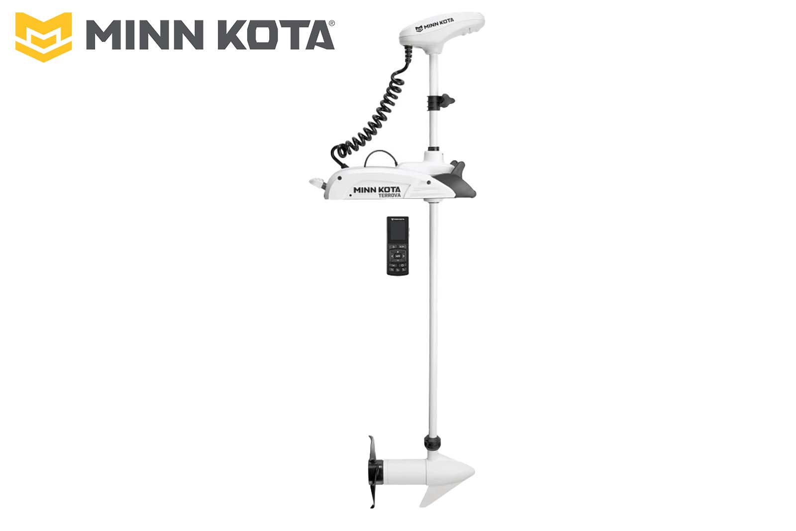 Minn Kota Riptide Terrova Elektro-Bootsmotor Profilansicht, 137 cm, 12 V