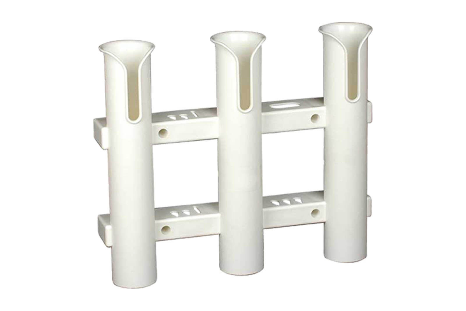 3er Rutenhalter aus Kunststoff weiss