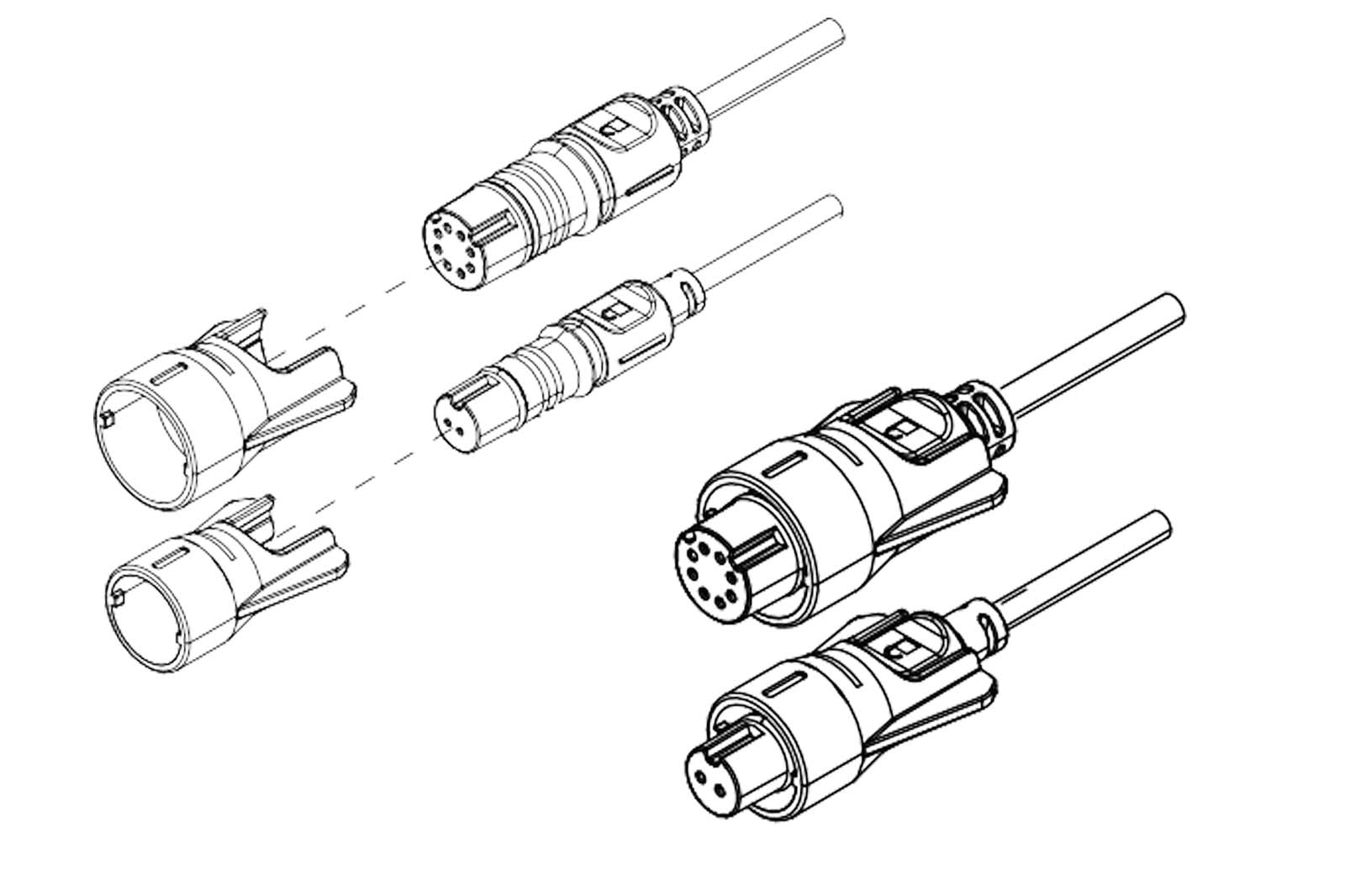Lowrance Kabelsicherung / Twist Lock für Eagle Montagezeichnung