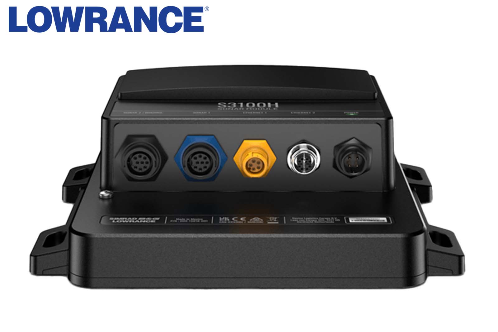 Lowrance S3100H Sonarmodul Detailansicht Anschlüsse