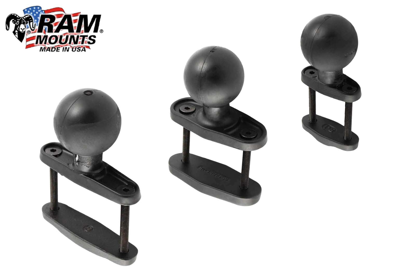 RAM Mount Schraubklemme mit C-Kugel | D-Kugel