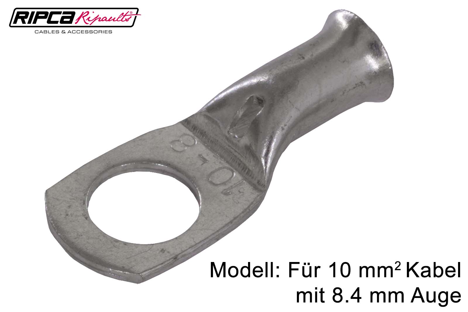 Kabelschuhe, Rohrkabelschuhe mit Kabelauge in Ringform