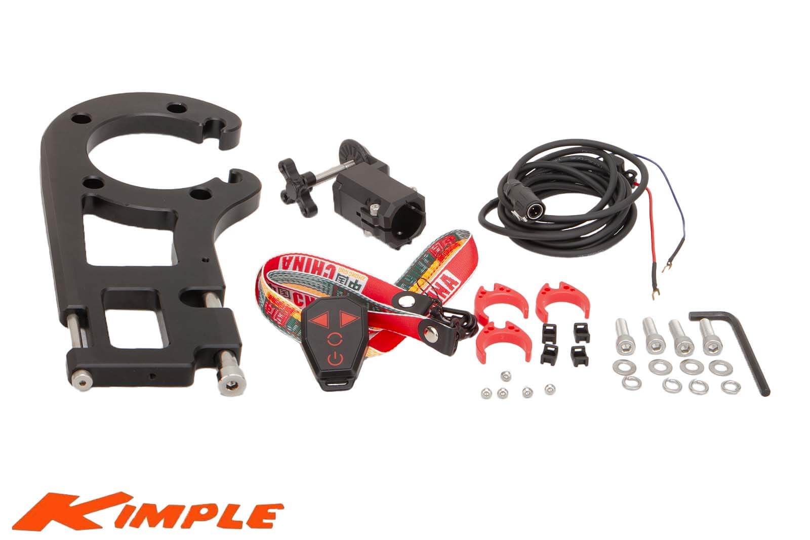 Kimple Foot Controlled Transducer Mount für Garmin Force Lieferumfang