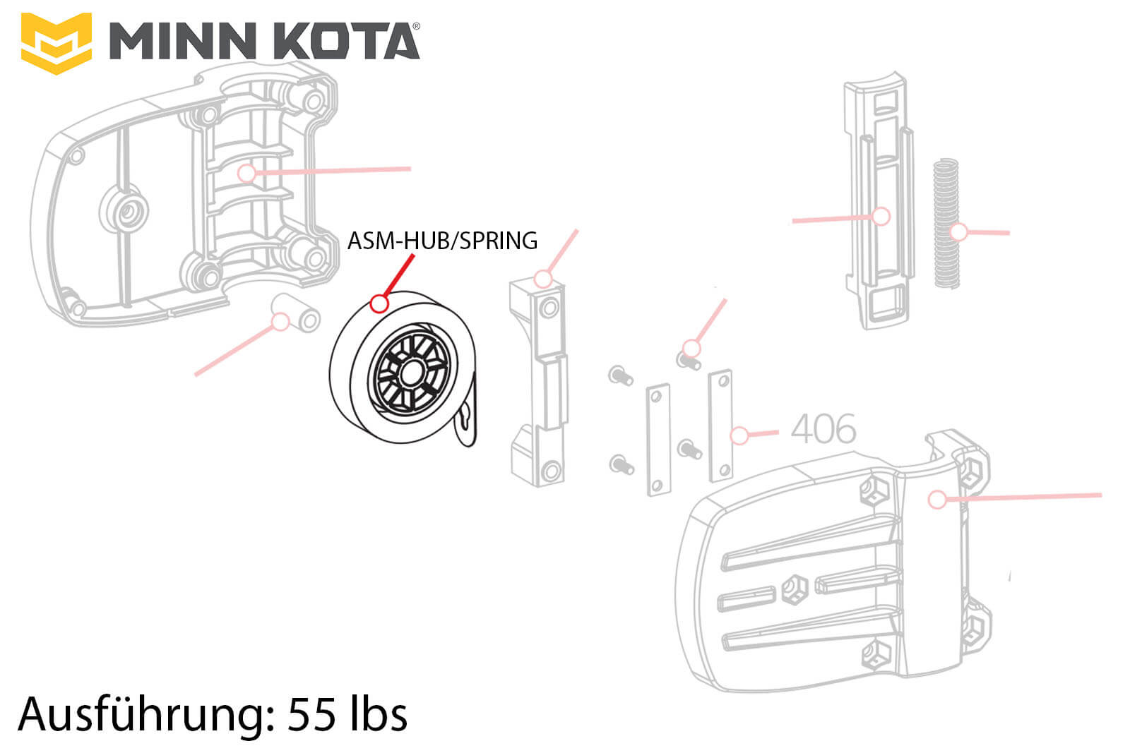 Minn-Kota-Ersatzteil: Ersatzfeder für Lift Assist