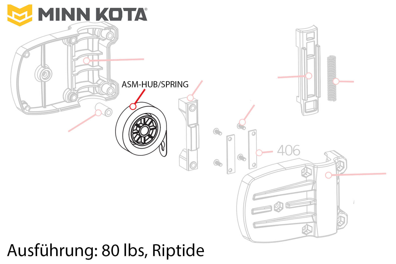 Minn-Kota-Ersatzteil: Ersatzfeder für Lift Assist