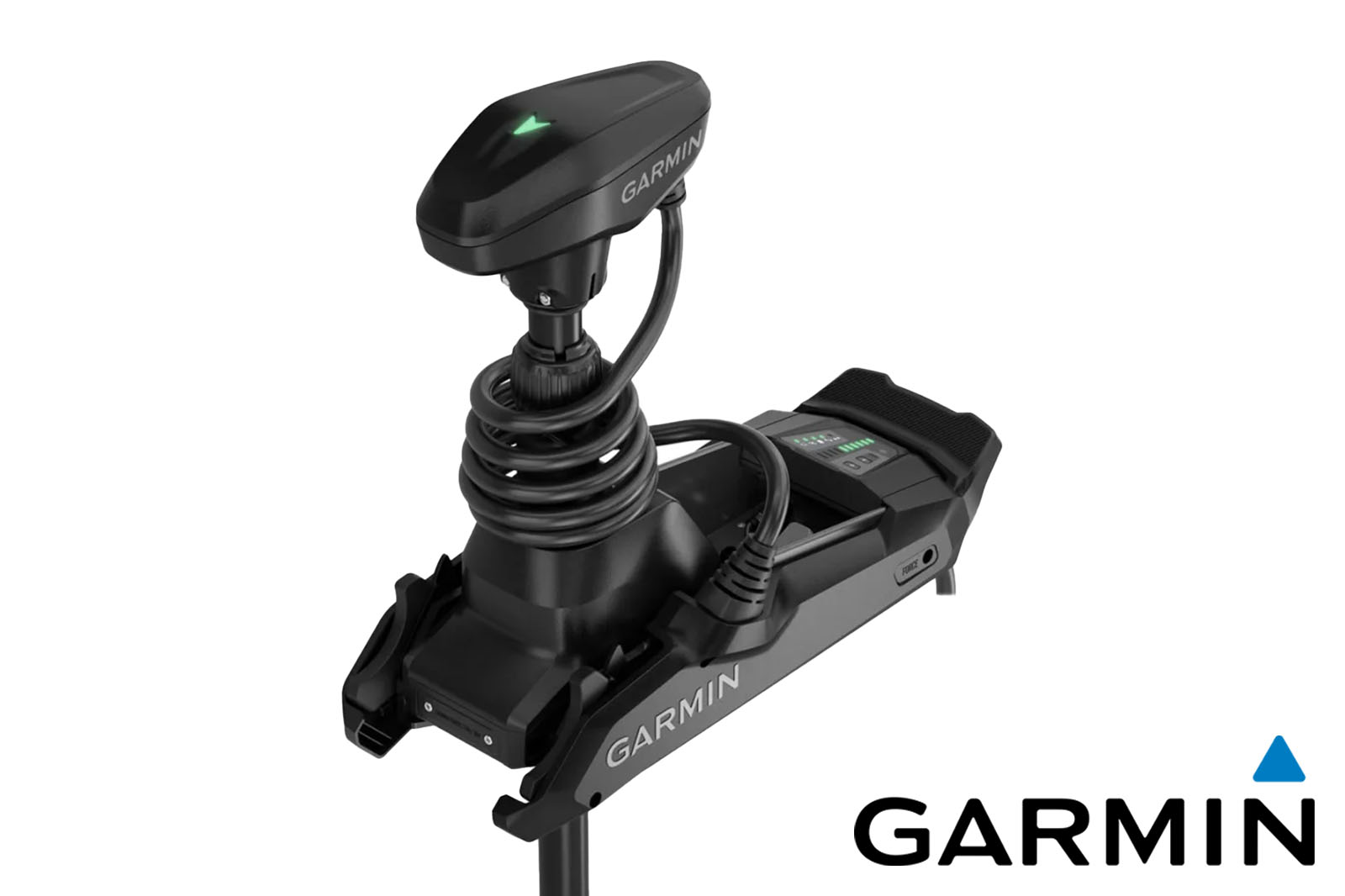 Garmin Force Kraken Elektromotor schwarz Frontansicht