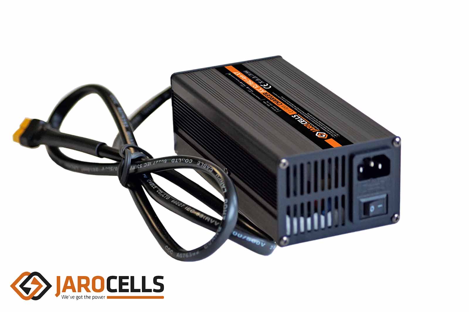 Jarocells Lithium-Ladegerät für NMC-Hochleistungsbatterie, 12.15, von hinten