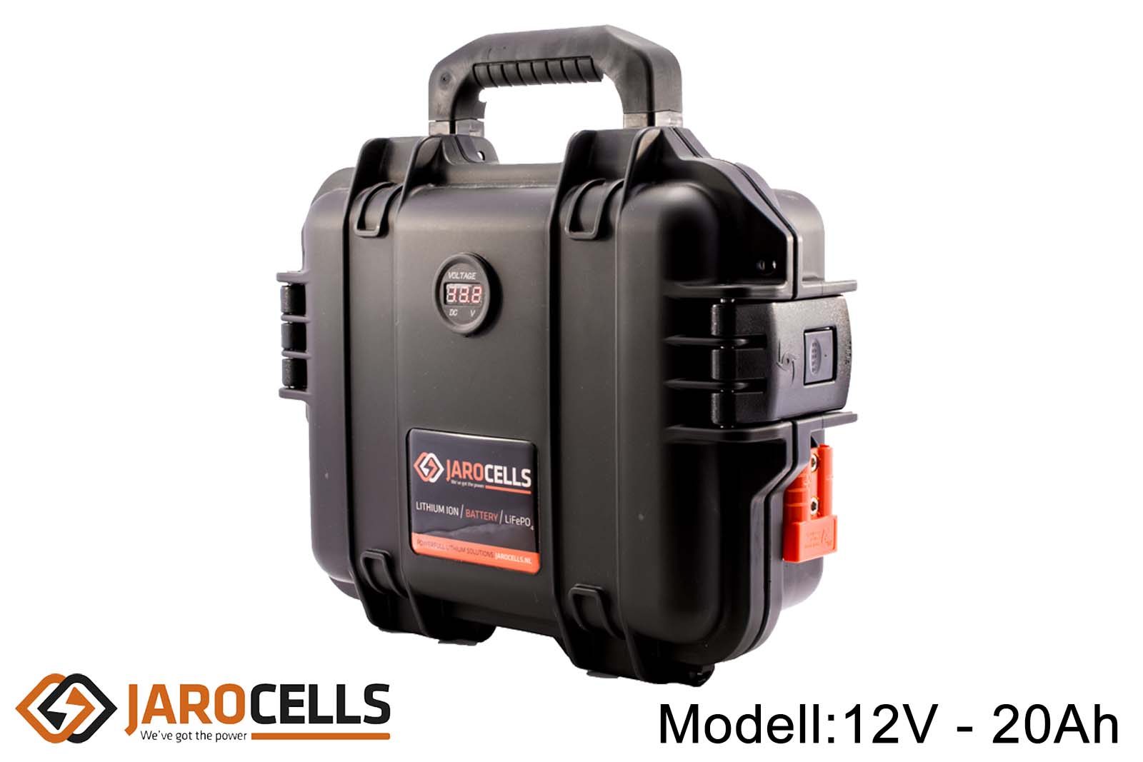 Jarocells Portable Lithium-Ionen-Batterie mit Bluetooth Batteriecomputer