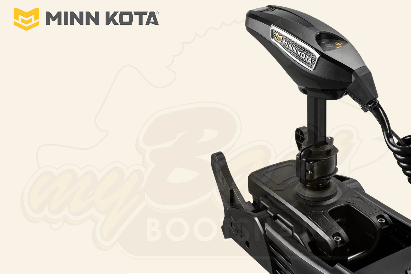 Minn Kota Riptide Terrova QUEST Mittelteil Kopf, links, schwarz