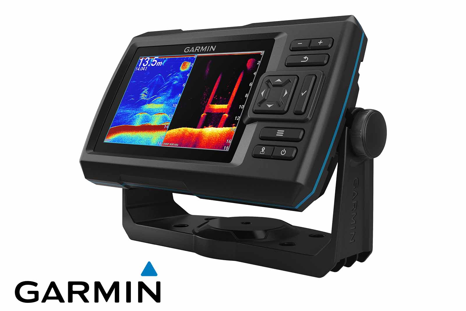 Garmin STRIKER Vivid 5cv Echolot SplitScreen CHIRP und ClearVü, Ansicht links
