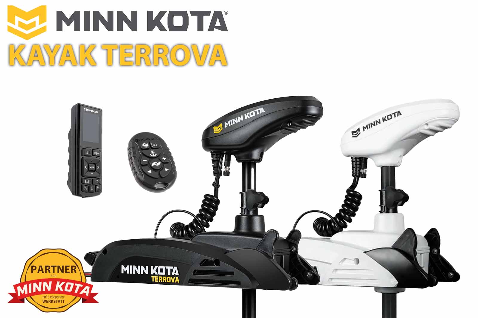 Minn Kota Kayak Terrova und Riptide Kayak Terrova Kayak-Motor