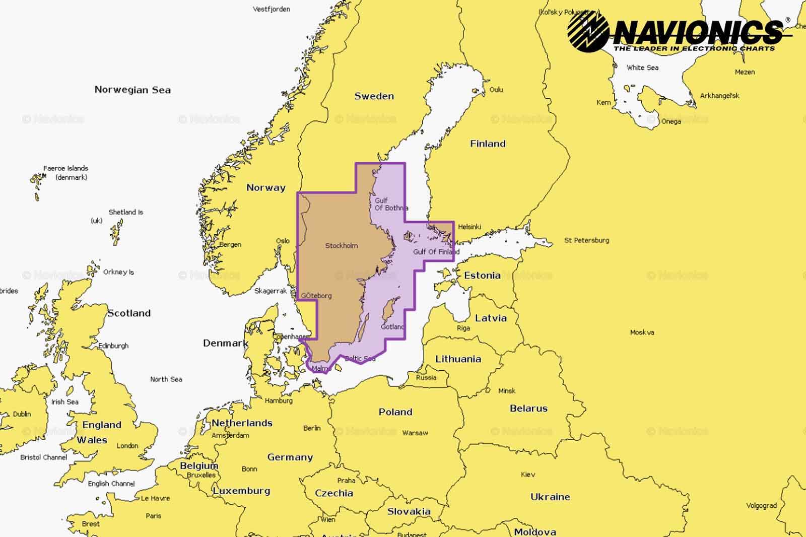 Navionics Plus Seekarte