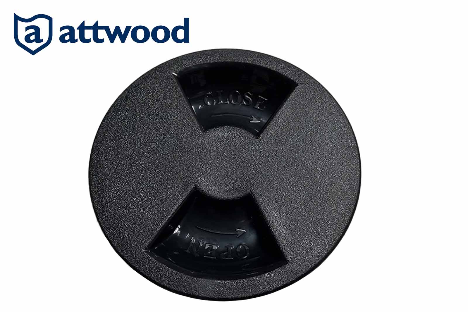 Attwood Revisionsklappe in Schwarz Deckel
