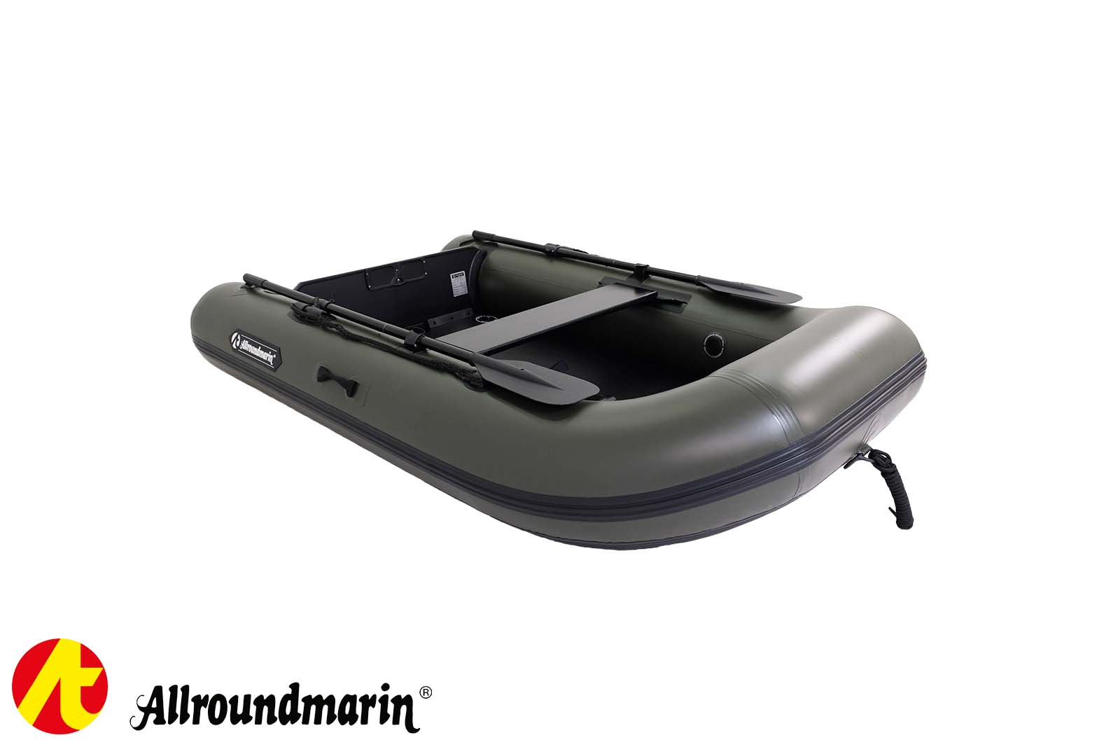 Allroundmarin Scout Schlauchboot 240 mit Luftboden Seitenansicht, schräg