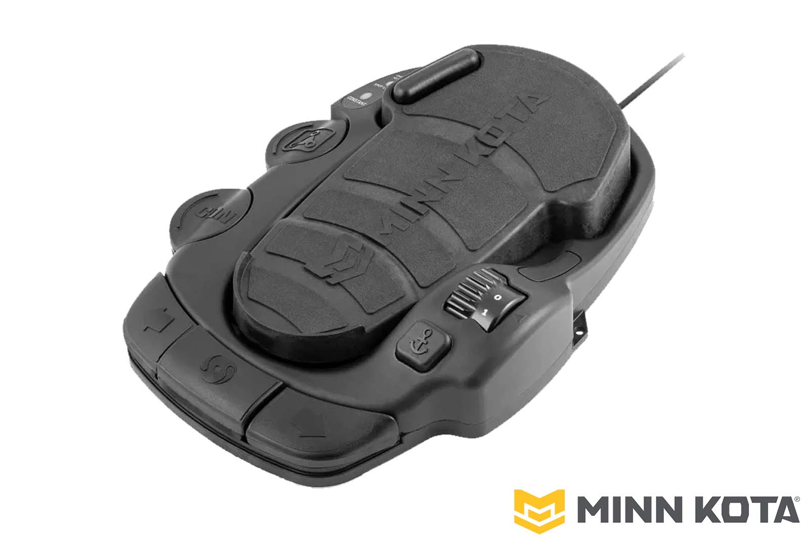 Minn Kota Fußpedal für QUEST mit Kabel für Terrova Quest/Terrova Riptide Quest, schräg rechts