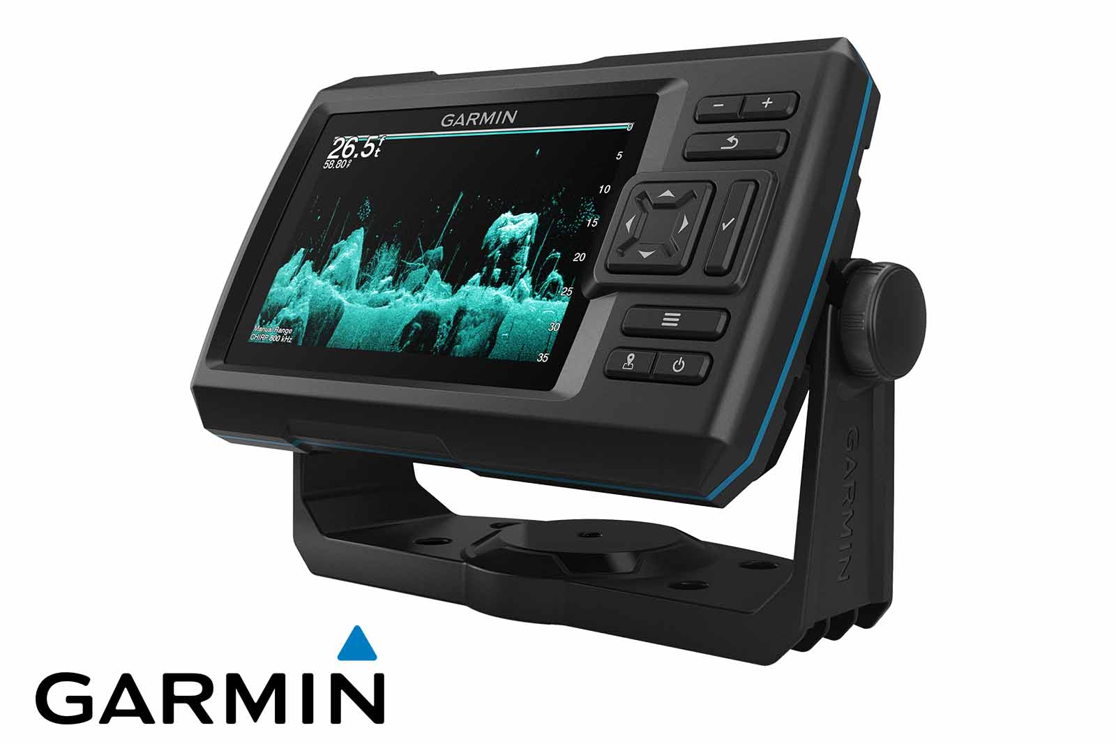 Garmin STRIKER Vivid 5cv Echolot ClearVü grün, Ansicht links