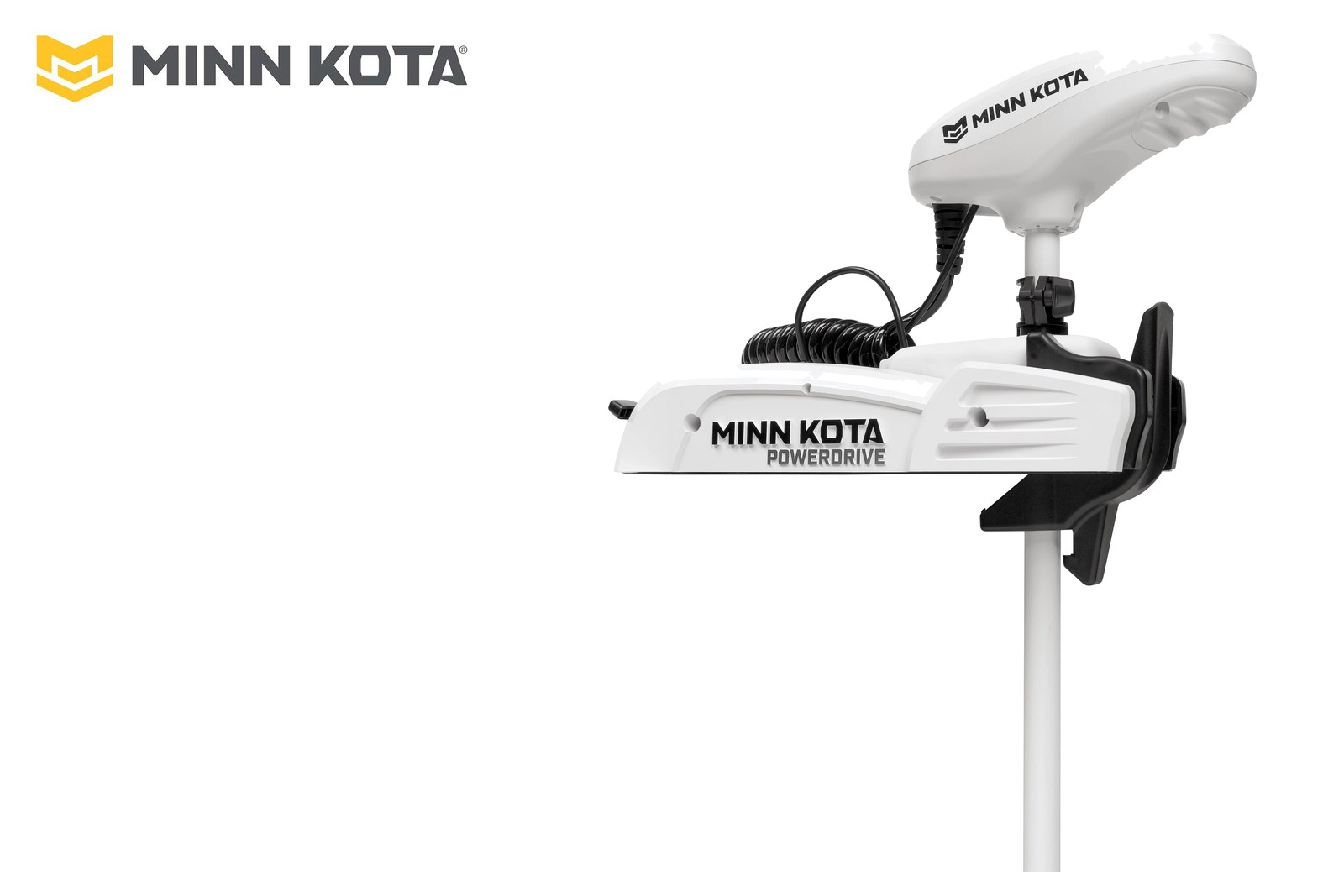 Minn Kota Riptide PowerDrive 2, Halterung und Steuerkopf von der Seite