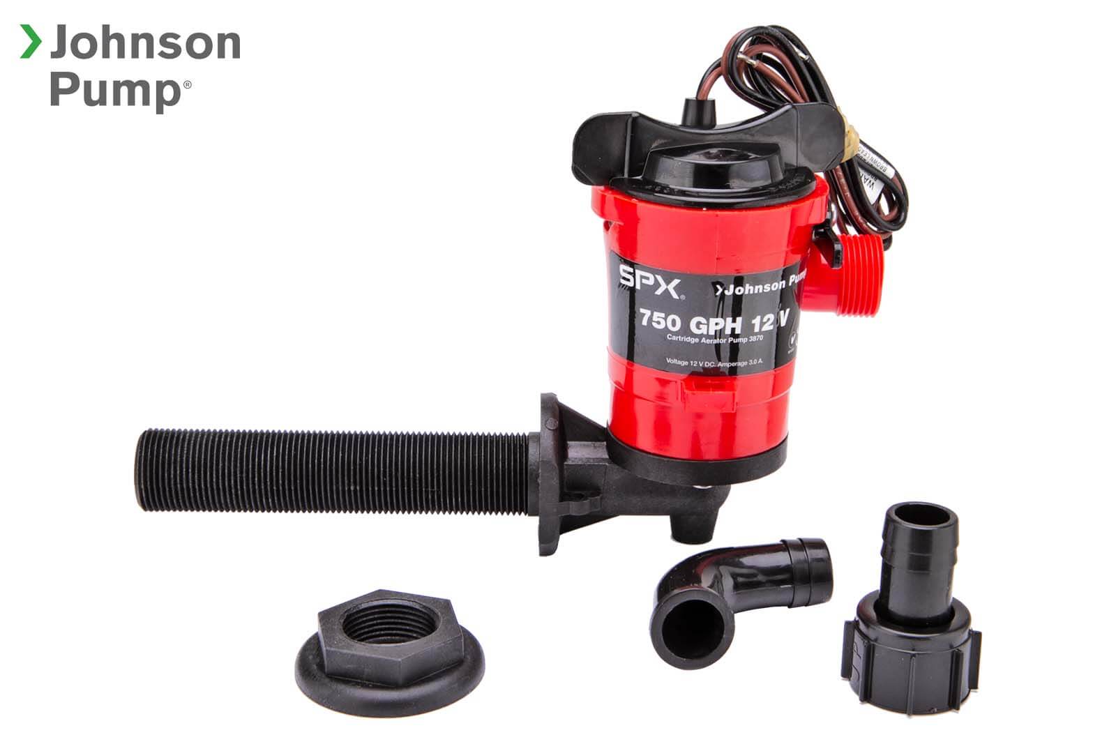 Johnson Livewell Pumpe 750 12V, 90°
