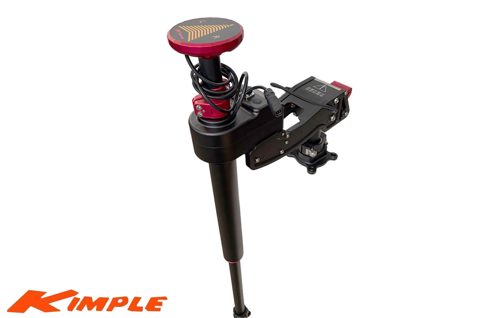 Kimple Foot Controlled Electric Transducer Mount schräg von oben