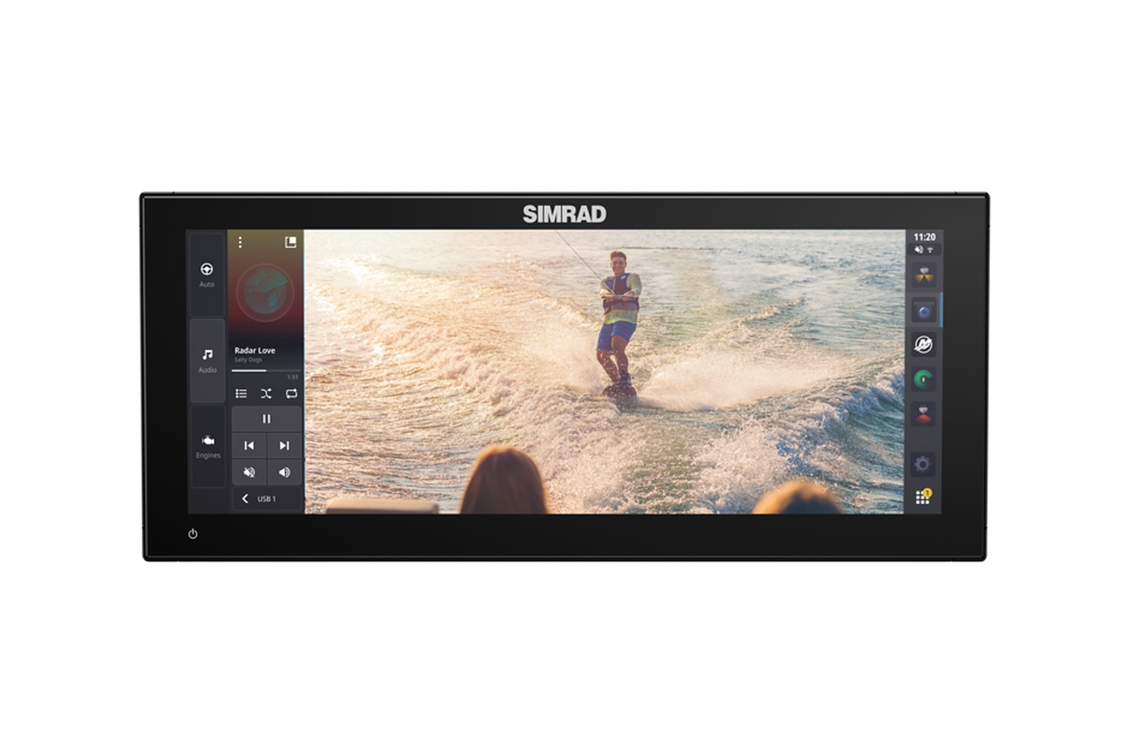 Simrad NSX 3015 Ultrawide Echolot und Kartenplotter, Kamerabild