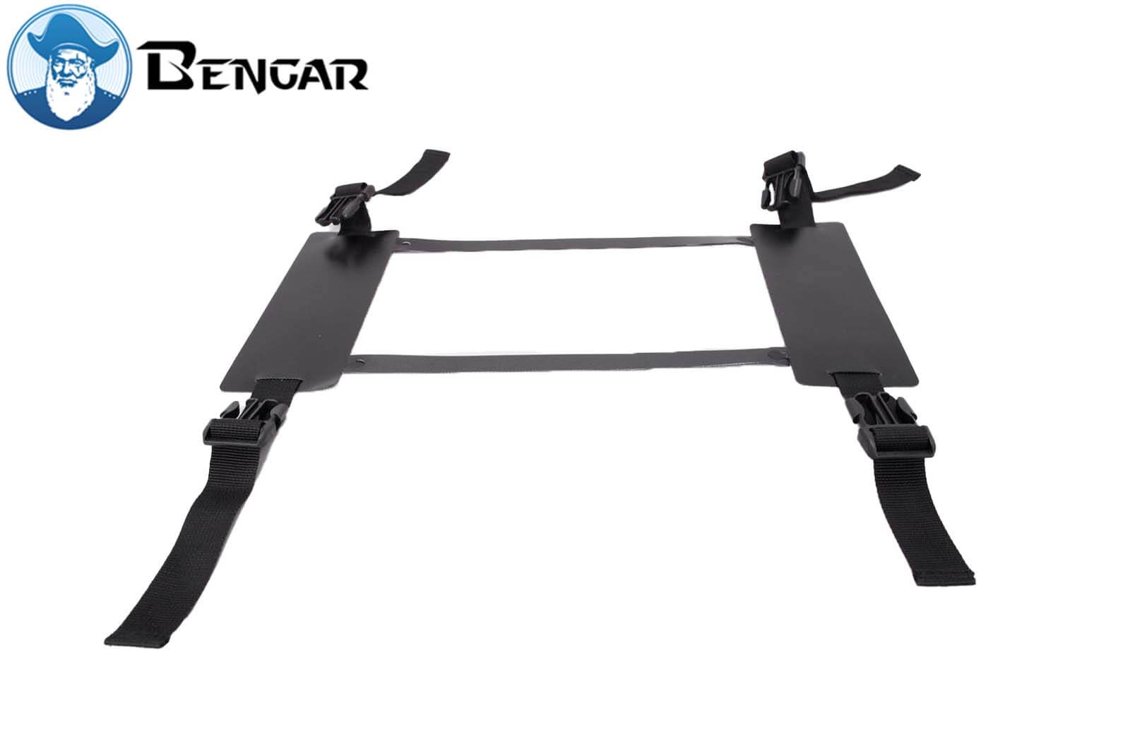 Bengar EVA Bellyboat Tasche Bakkan Detailansicht Gummilaschen mit Gurten und Clips