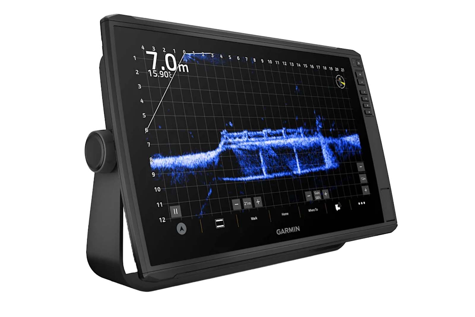 Garmin ECHOMAP Ultra 2 162sv 16-Zoll Echolot Ansicht rechts