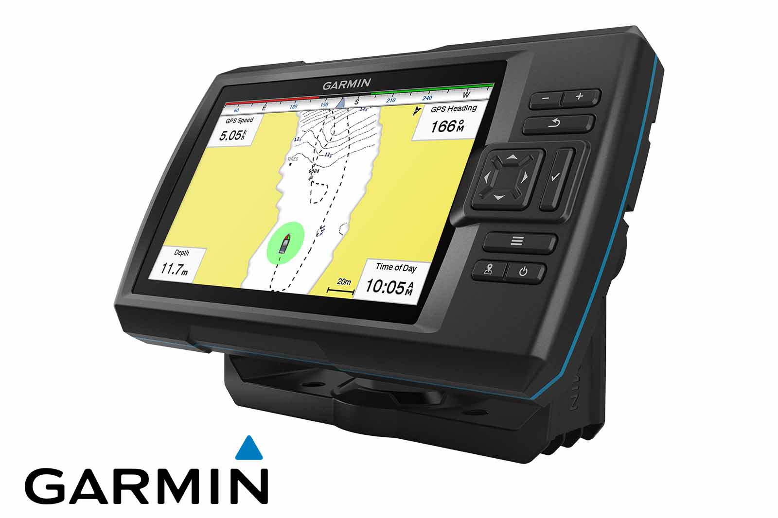 Garmin STRIKER Vivid 7cv Echolot Quick Contours, Ansicht links
