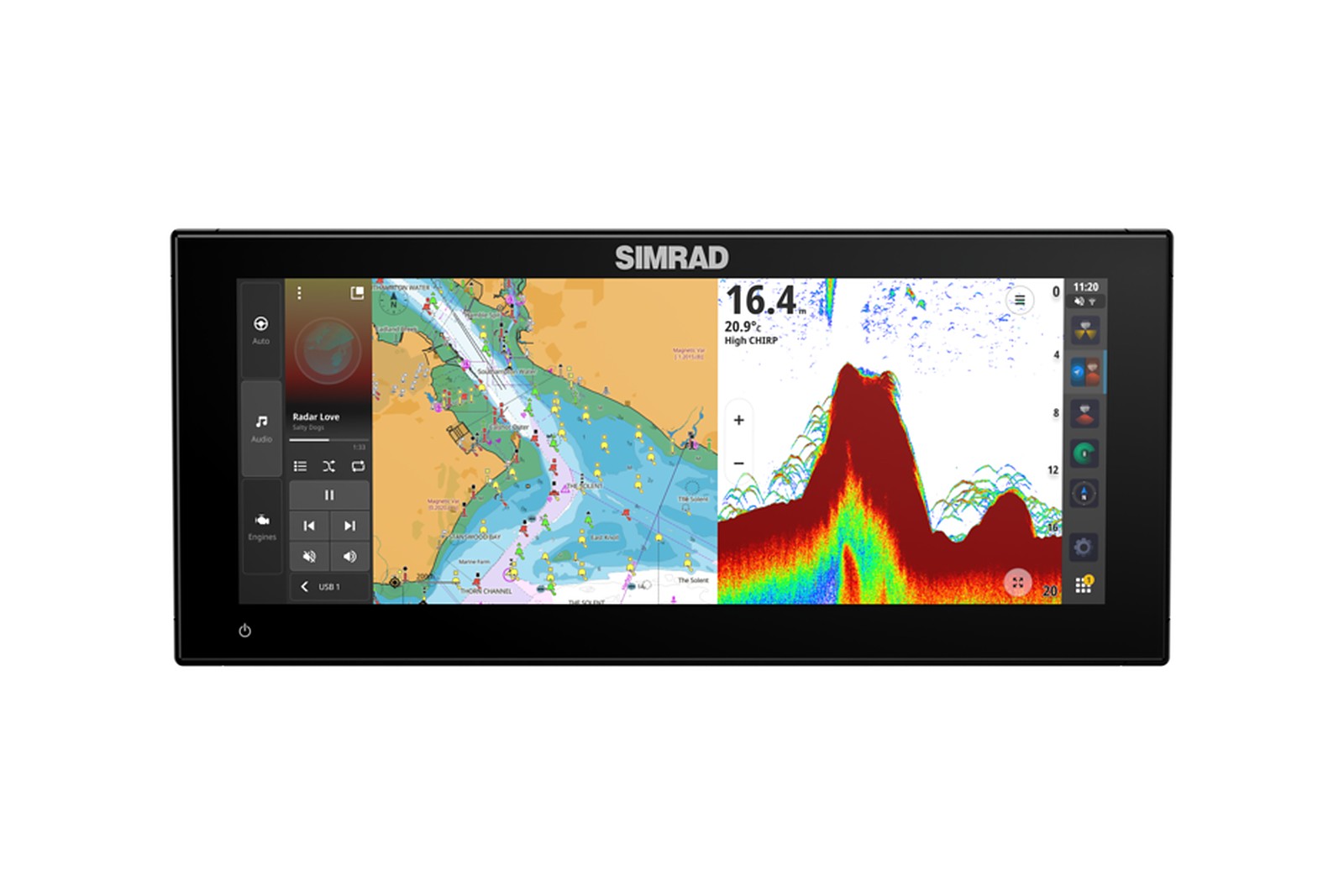Simrad NSX 3012 Ultrawide Echolot und Kartenplotter ohne Geber