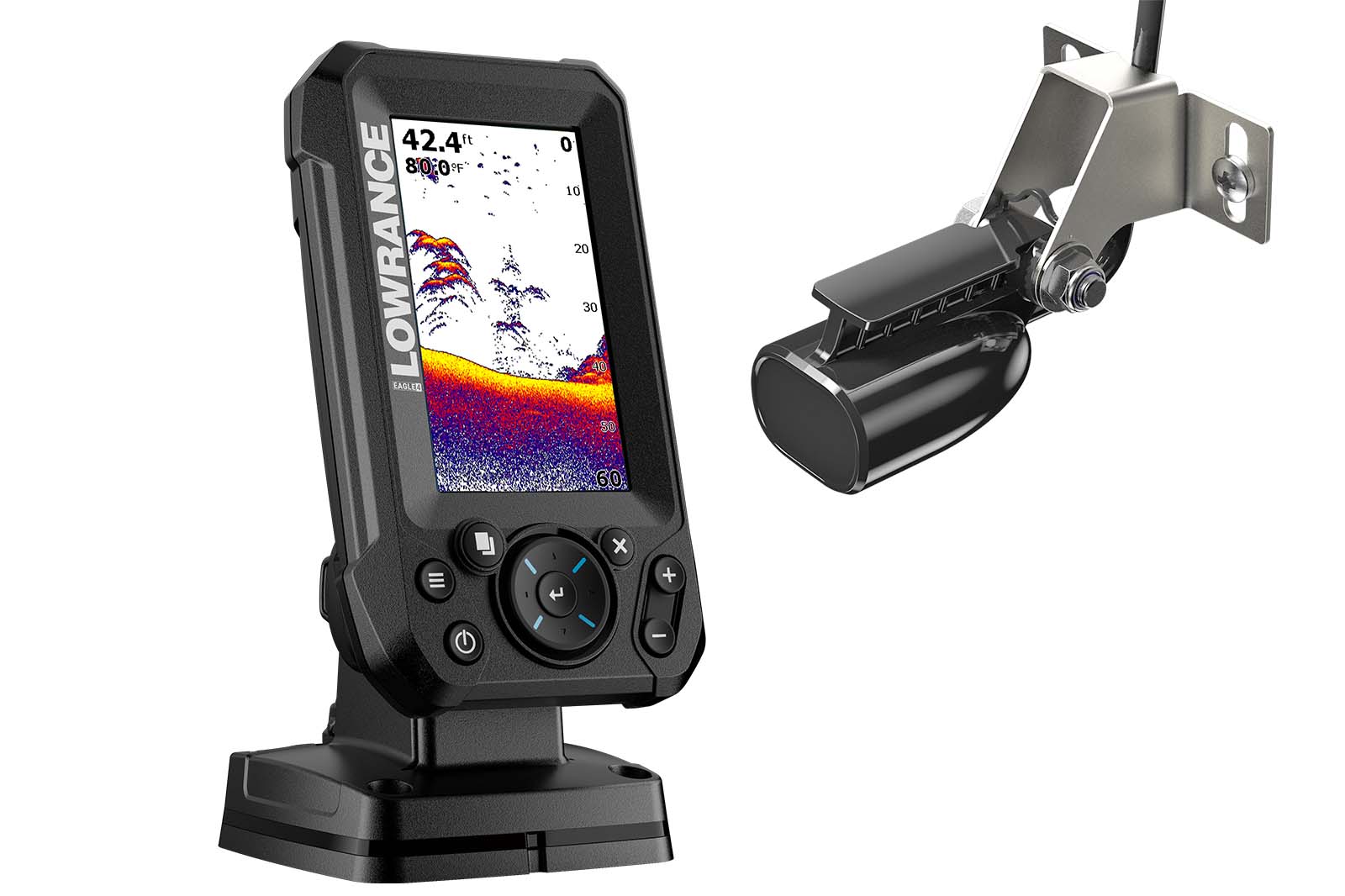 Lowrance Eagle 4x Echolot Komplettset-Bestandteil Echolot mit Geber