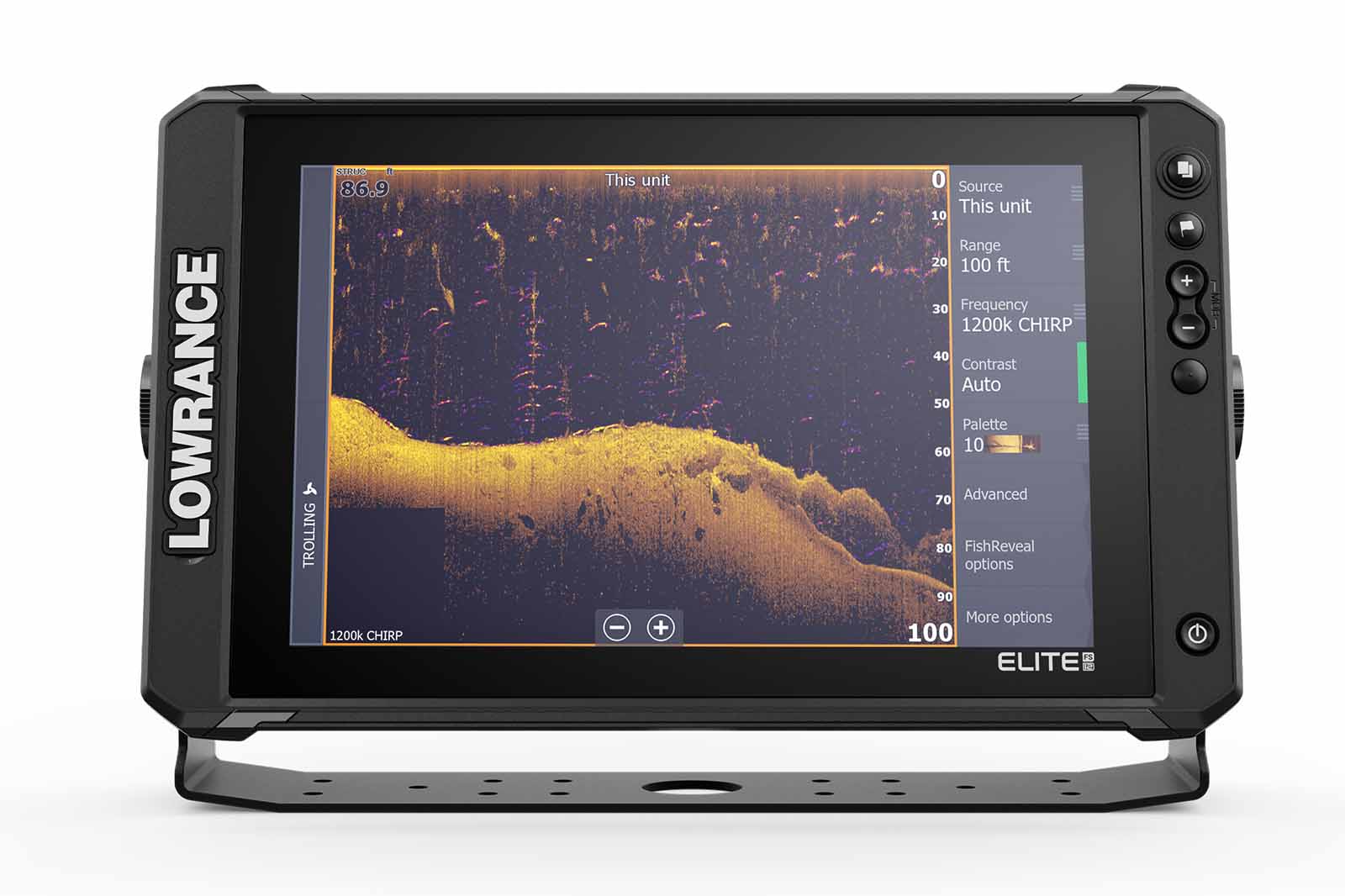Lowrance Elite FS 12 Echolot Frontansicht