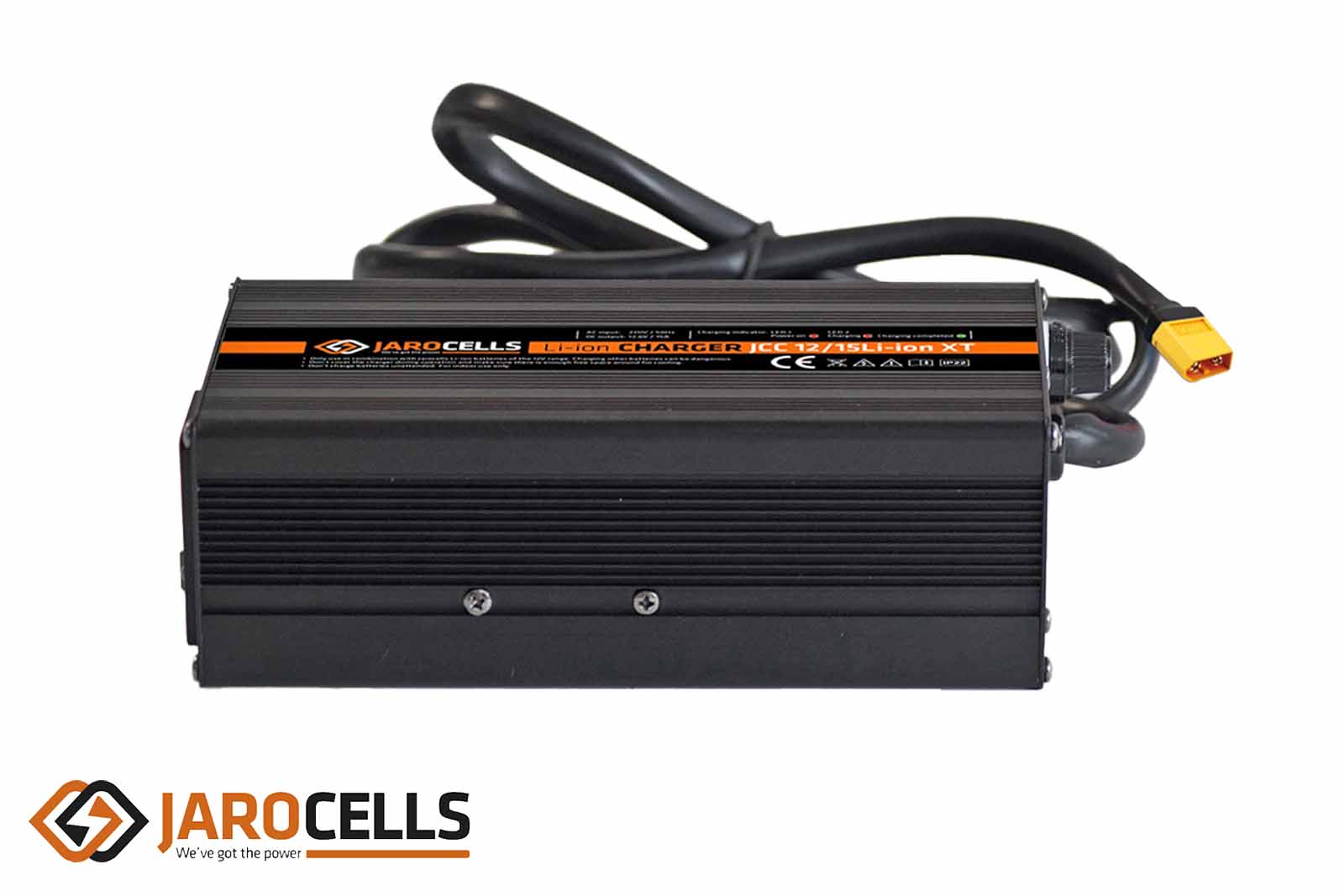 Jarocells Lithium-Ladegerät für NMC-Hochleistungsbatterie, 12.15, von der Seite