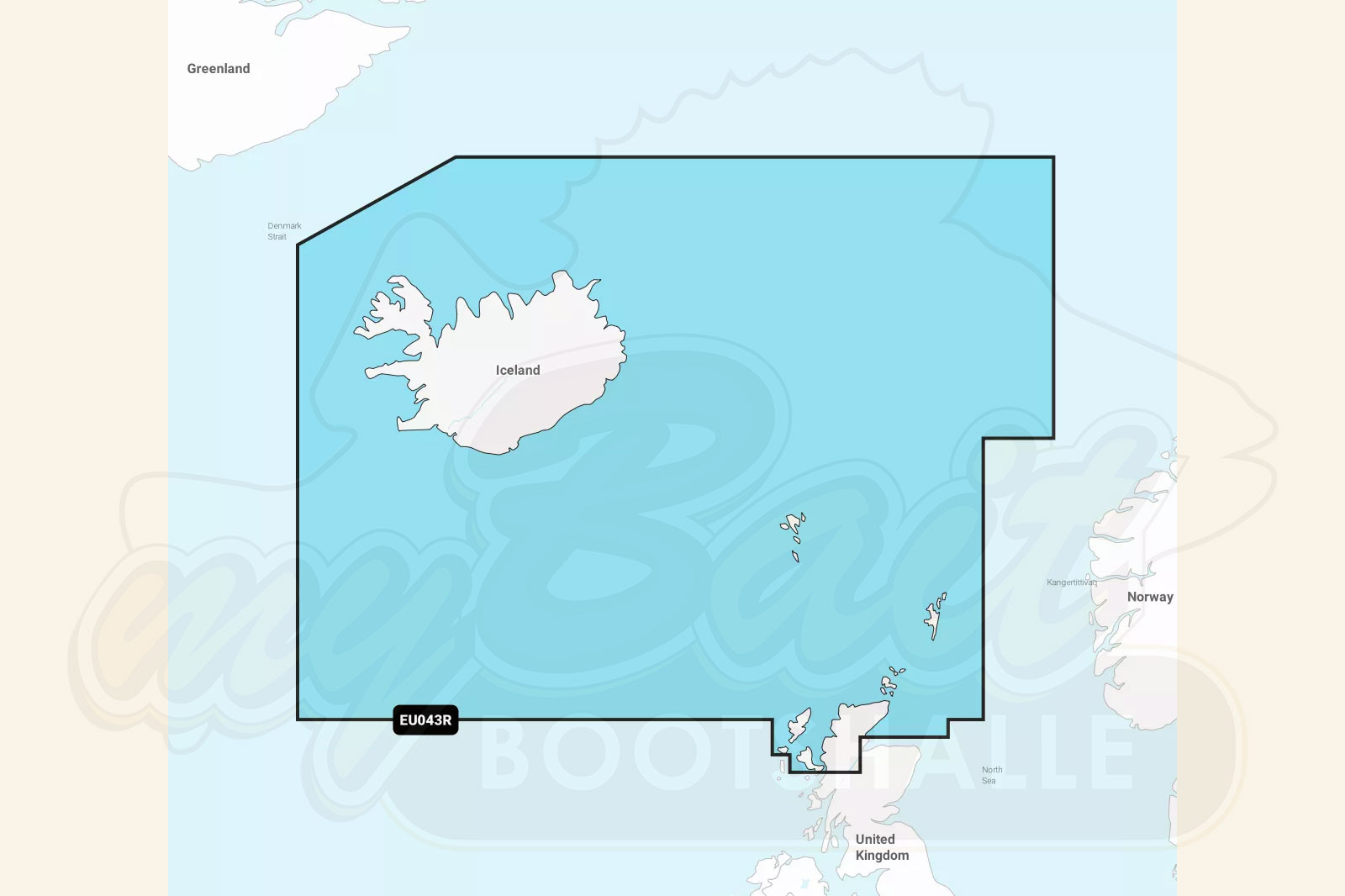Garmin Navionics Plus: Kartenausschnitt Island & Orkney-Inseln