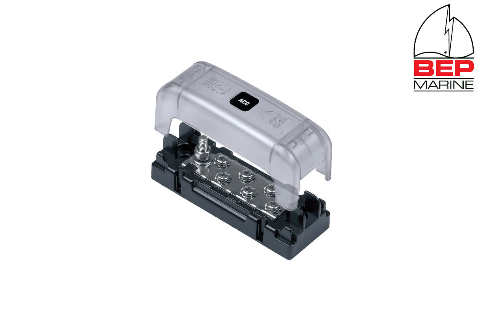 BEP Marine negativer Stromverteiler mit Abdeckkappe