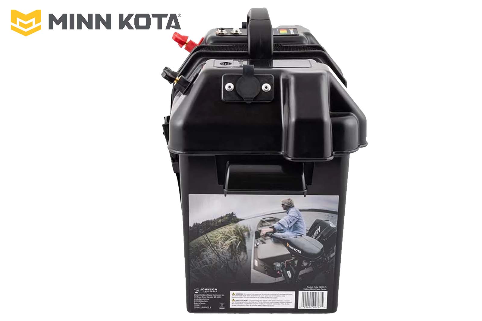 Minn Kota Batterie Power Center, Seite, bedruckt