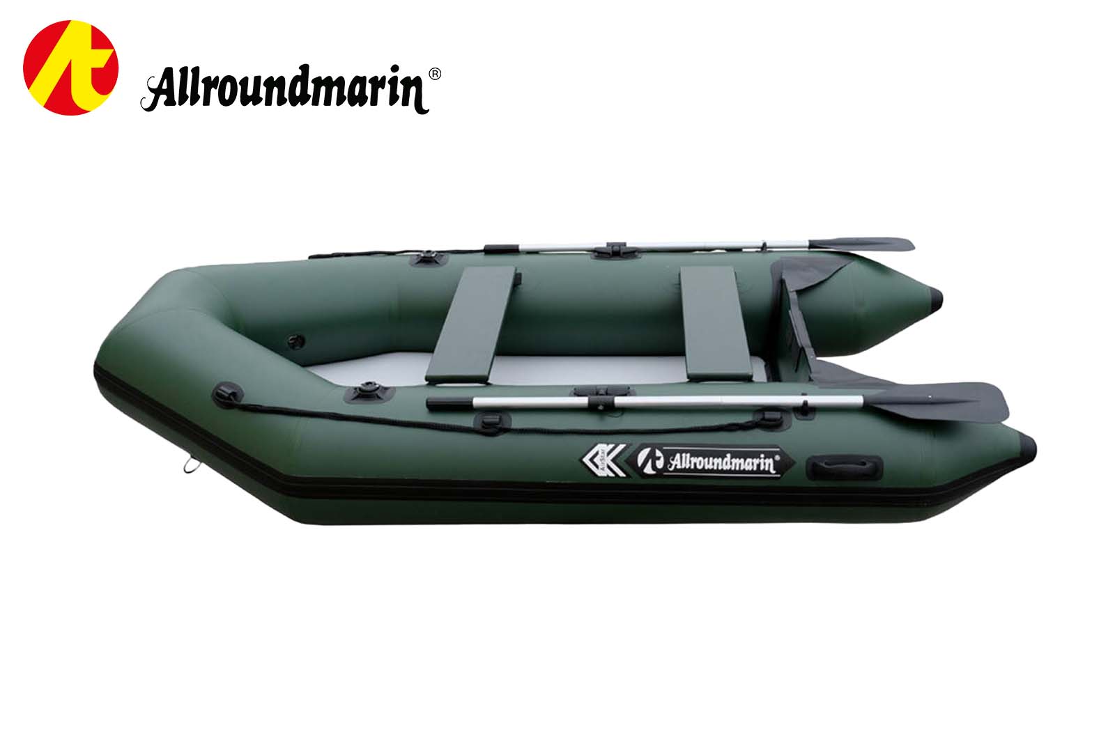 Allroundmarin Airstar Schlauchboot in Grün, Seitenansicht