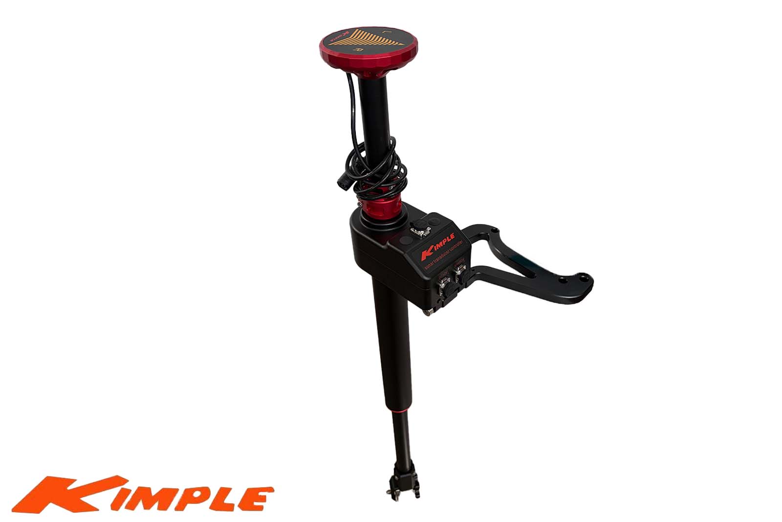 Kimple Foot Controlled Transducer Mount für Minn Kota Ansicht links